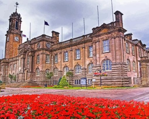 South Shields Town Hall paint by numbers