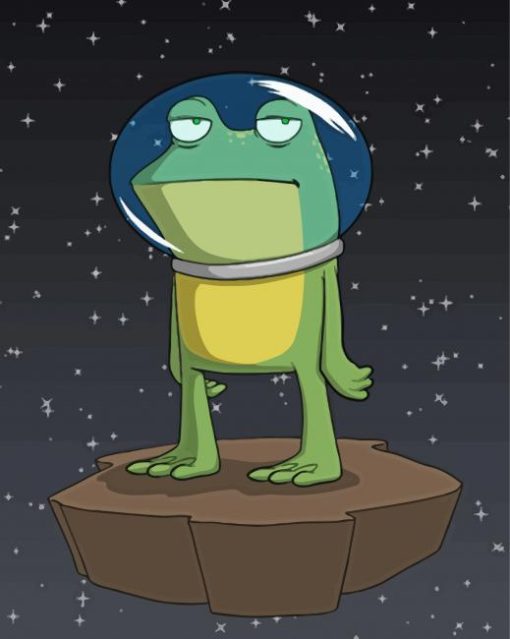 Space Frog Illustration paint by numbers