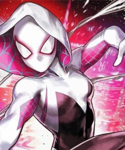 Spider Gwen Stacy Animation paint by numbers