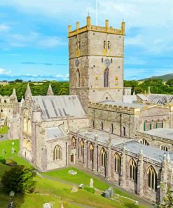 St Davids Cathedral paint by numbers