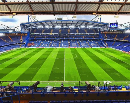 Stamford Bridge Chelsea paint by numbers