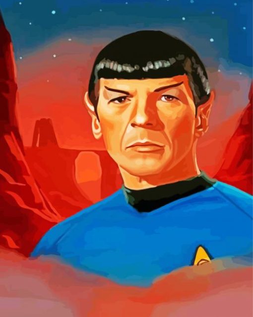 Star Trek Mr Vulcan paint by numbers