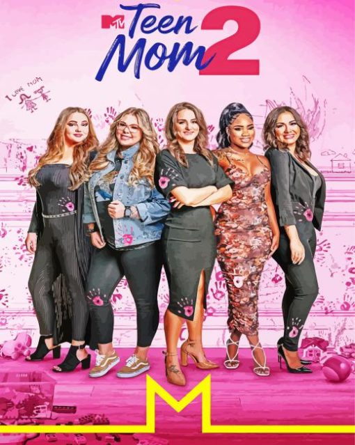 Teen Mom Poster paint by numbers