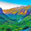 Telluride Colorado Landscape paint by numbers