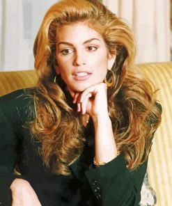 The Beautiful Cindy Crawford paint by numbers