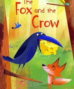 The Fox And The Crow Poster paint by numbers