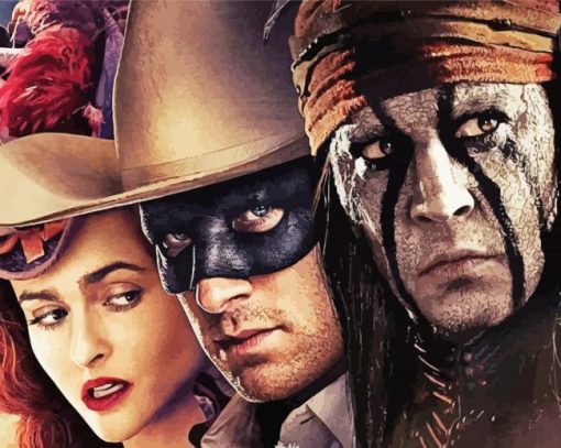 The Lone Ranger Characters paint by numbers