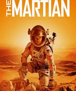 The Martian Movie Poster paint by numbers