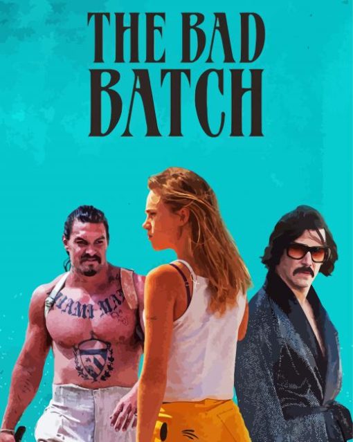 The Bad Batch Movie poster paint by numbers