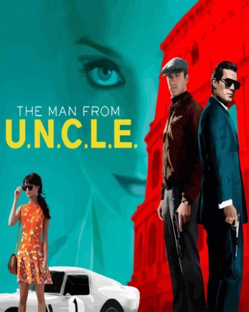 The Man From Uncle Movie Poster paint by numbers