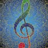 Treble Clef Music paint by numbers