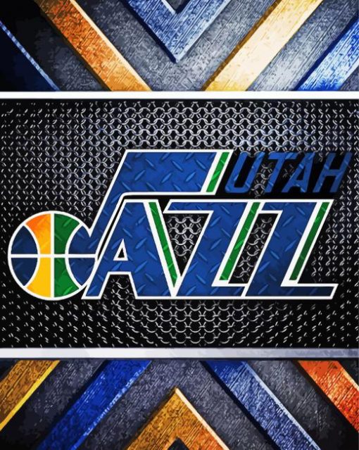 Utah Jazz Logo Art paint by numbers