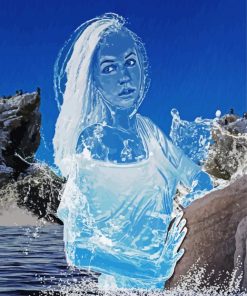 Water Woman Art paint by numbers