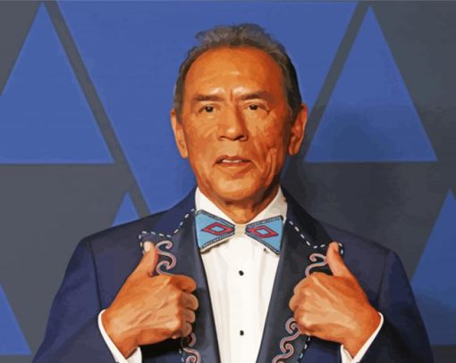 Wes Studi paint by numbers