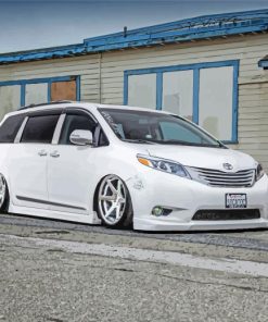 White Toyota Sienna paint by numbers