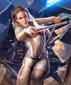 White Canary paint by numbers