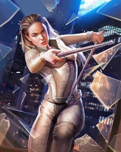 White Canary paint by numbers