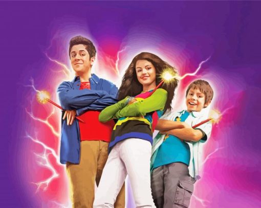 Wizards Of Waverly Place Poster paint by numbers