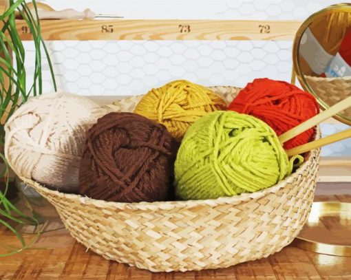 Yarn Knitting paint by numbers