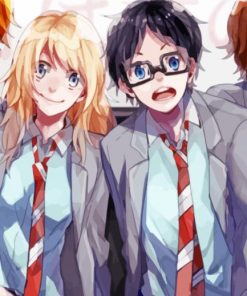 Your Lie In April Anime Characters paint by numbers