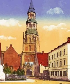 Zwickau Buildings Art paint by numbers