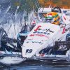 Abstract Mercedes F1 paint by numbers