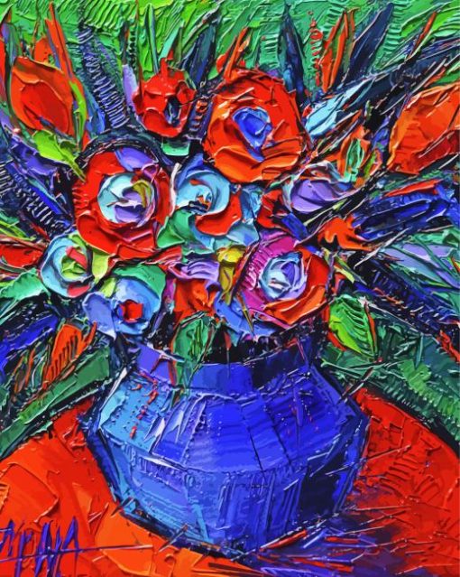 Abstract Bouquet Art paint by numbers