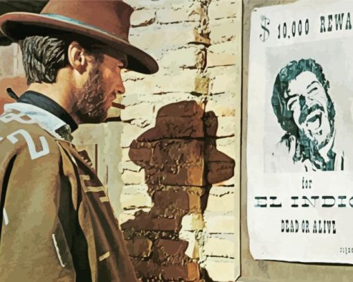 Aesthetic A Fistful Of Dollars paint by numbers