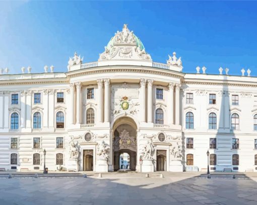 Aesthetic Austrian Palace The Hofburg paint by numbers