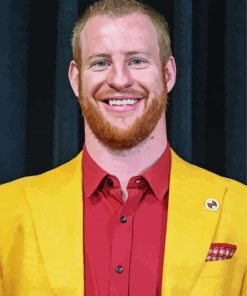 Aesthetic Carson Wentz Sport paint by numbers