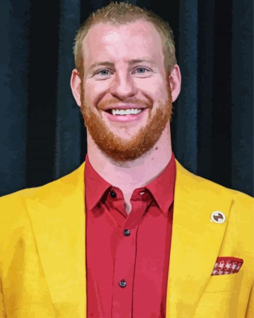 Aesthetic Carson Wentz Sport paint by numbers