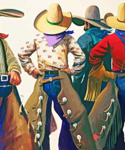 Aesthetic Cowboys In Arizona paint by numbers