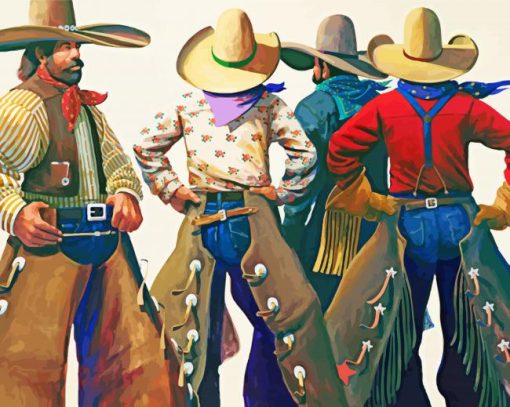 Aesthetic Cowboys In Arizona paint by numbers