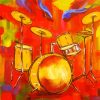 Aesthetic Drumkit Illustration paint by numbers