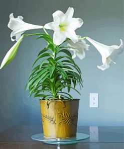 Aesthetic Easter Lilies paint by numbers