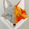 Aesthetic Fox paint by numbers