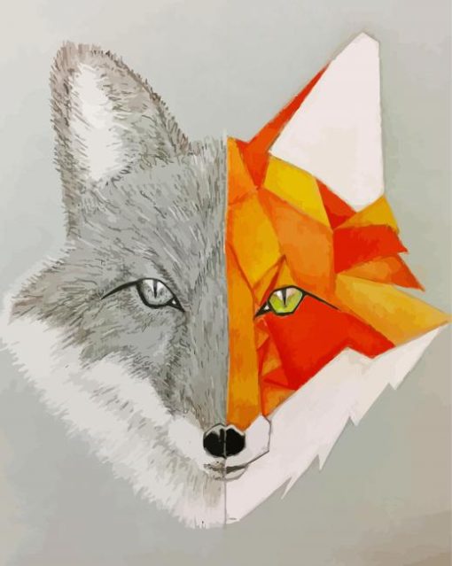 Aesthetic Fox paint by numbers