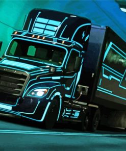 Aesthetic Freightliner paint by numbers