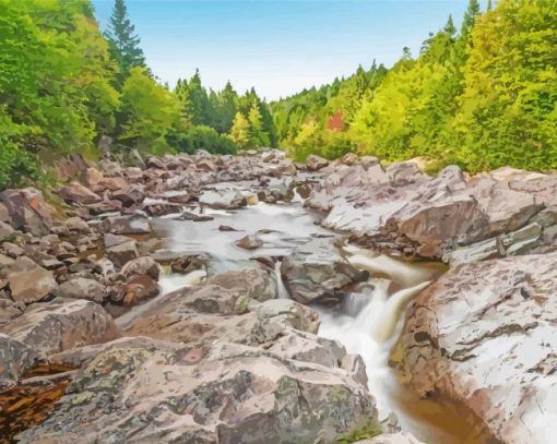 Aesthetic Fundy National Park paint by numbers