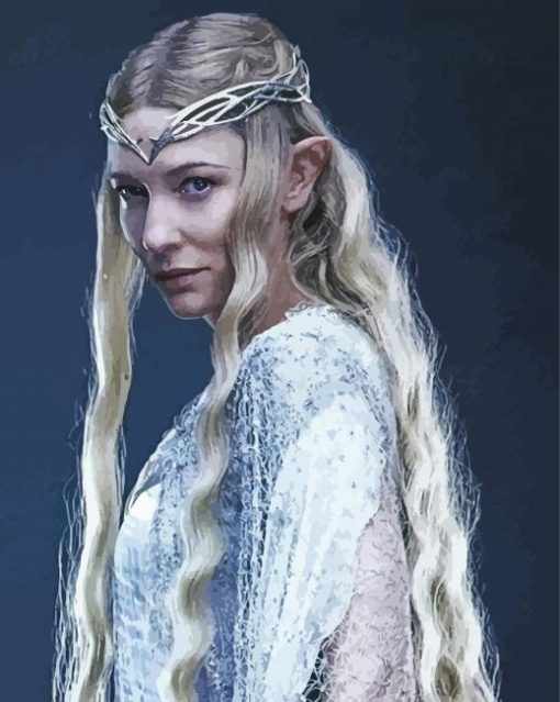 Aesthetic Galadriel paint by numbers