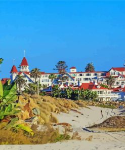 Aesthetic Hotel Del Coronado paint by numbers