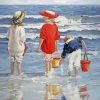 Aesthetic Kids Play By Seaside paint by numbers