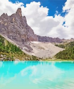 Aesthetic Lake Sorapis paint by numbers