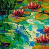 Aesthetic Lily Pond paint by numbers