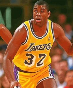 Aesthetic Magic Johnson paint by numbers