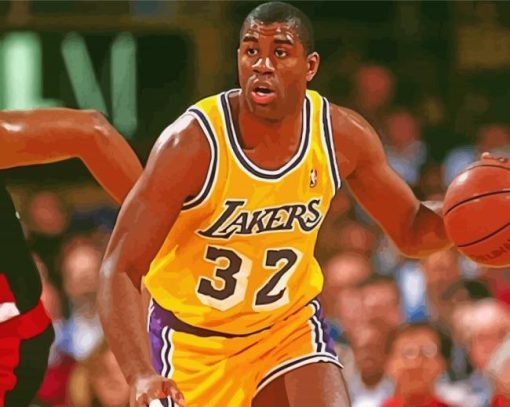 Aesthetic Magic Johnson paint by numbers