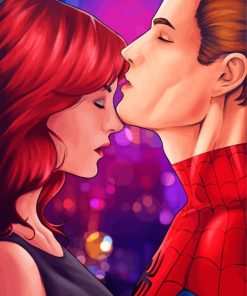 Aesthetic Mary Jane Watson paint by numbers