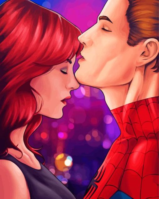 Aesthetic Mary Jane Watson paint by numbers