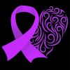 Aesthetic Purple Ribbon paint by numbers