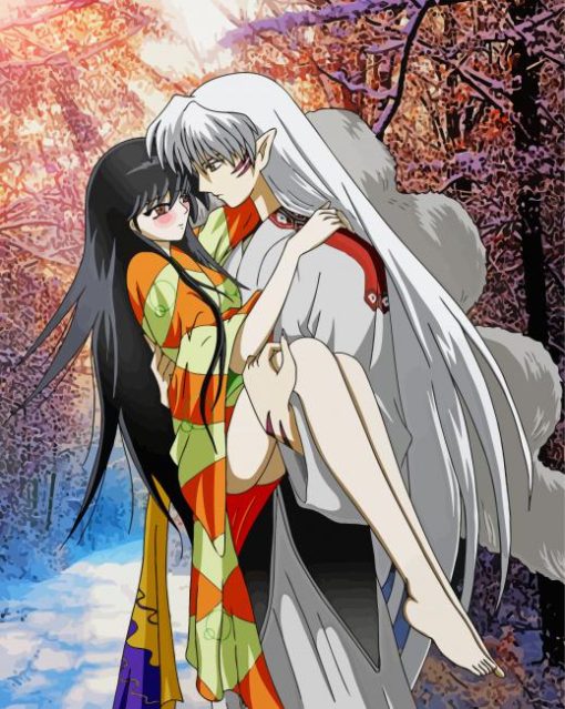 Aesthetic Rin And Sesshomaru paint by numbers